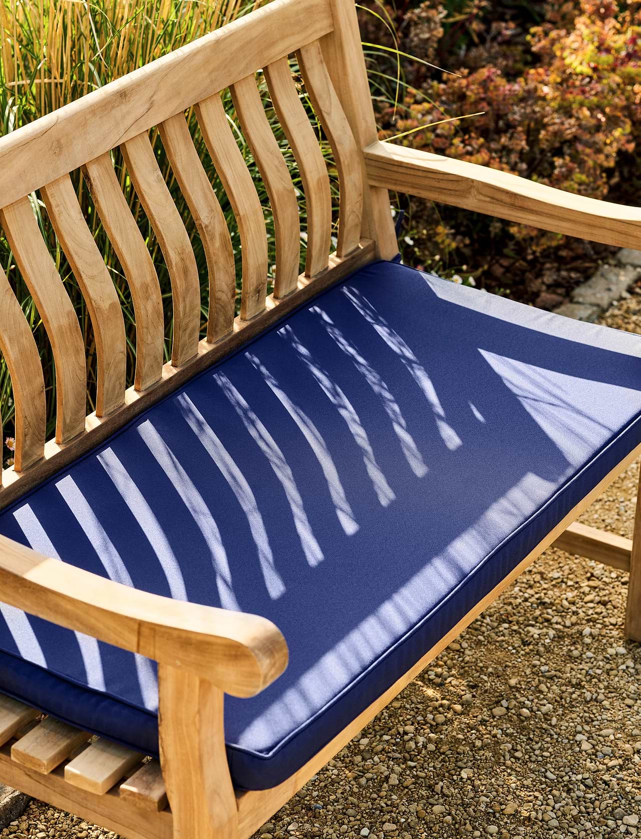 100 Cm Bench Cushion 120 X 60 Bench Cushion 120cm Blue Garden Trading