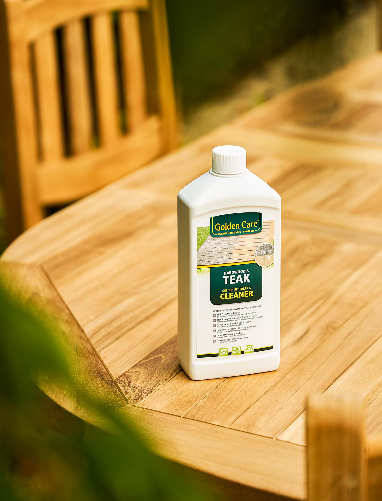 Teak Cleaner Golden Care: Shine and Protect Effortlessly