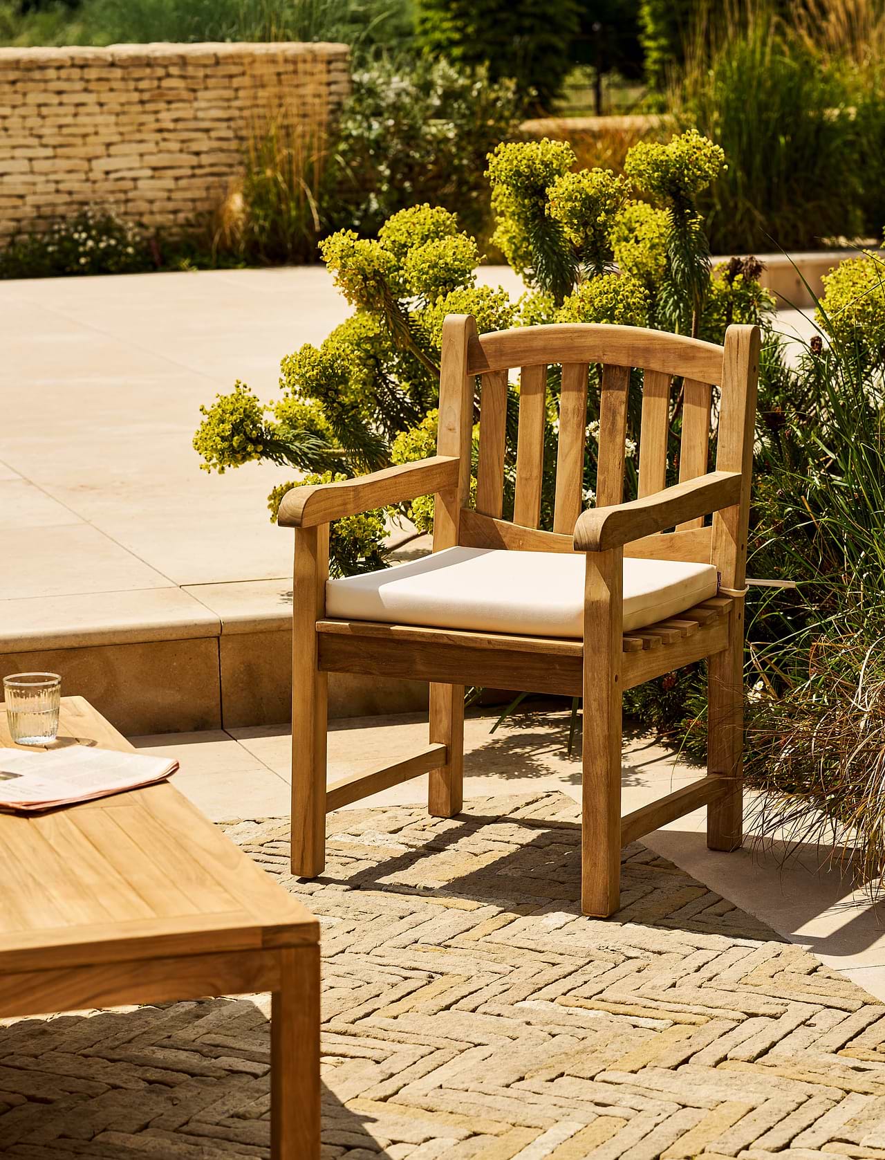 Malvern Teak Armchair Garden Trading