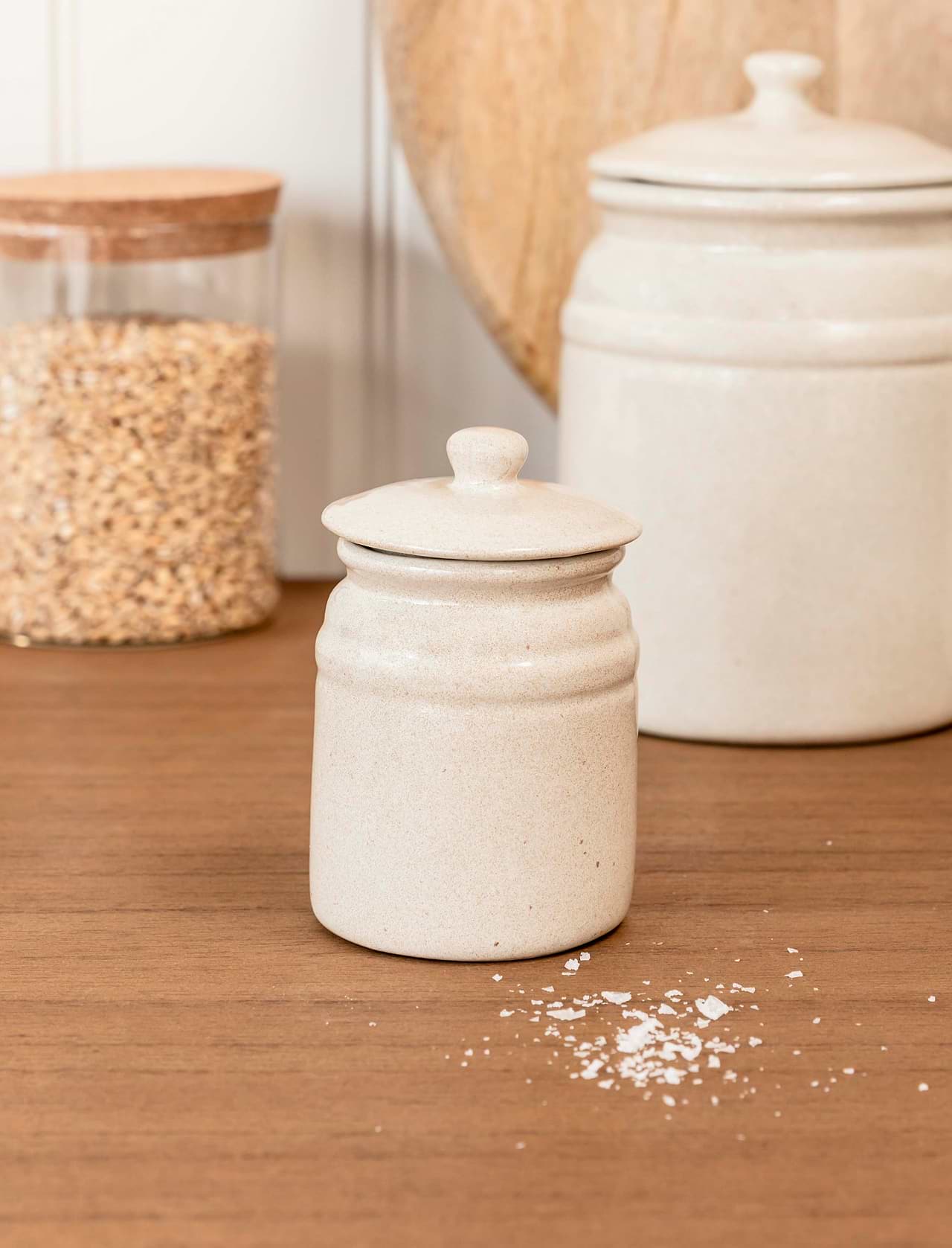 Ustensile de cuisine GENERIQUE Premier pot à ustensiles émail crème Ustensile de cuisine GENERIQUE Premier pot à ustensiles émail crème