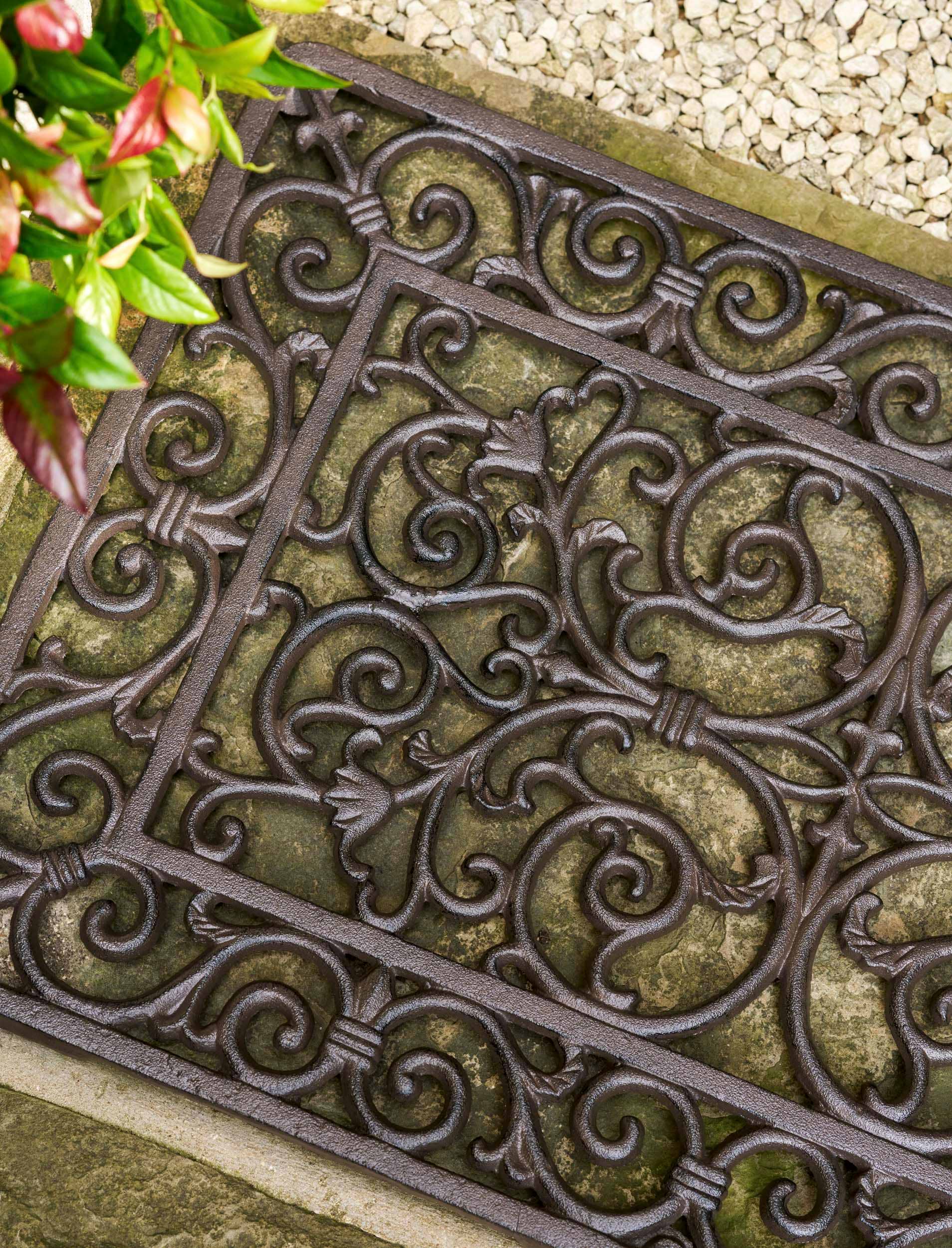 Doormat Cropthorne - Cast Iron, Brown, Large | Garden Trading