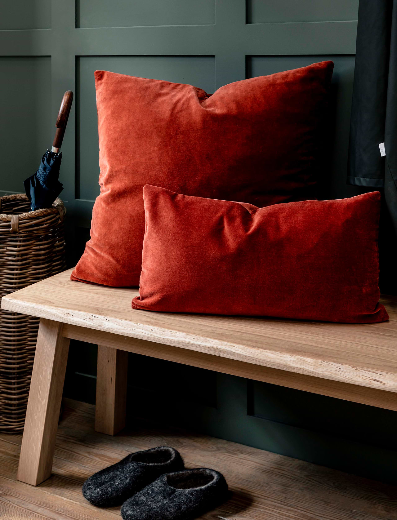 Foxcote Cushion 60x60 Rust Velvet Garden Trading