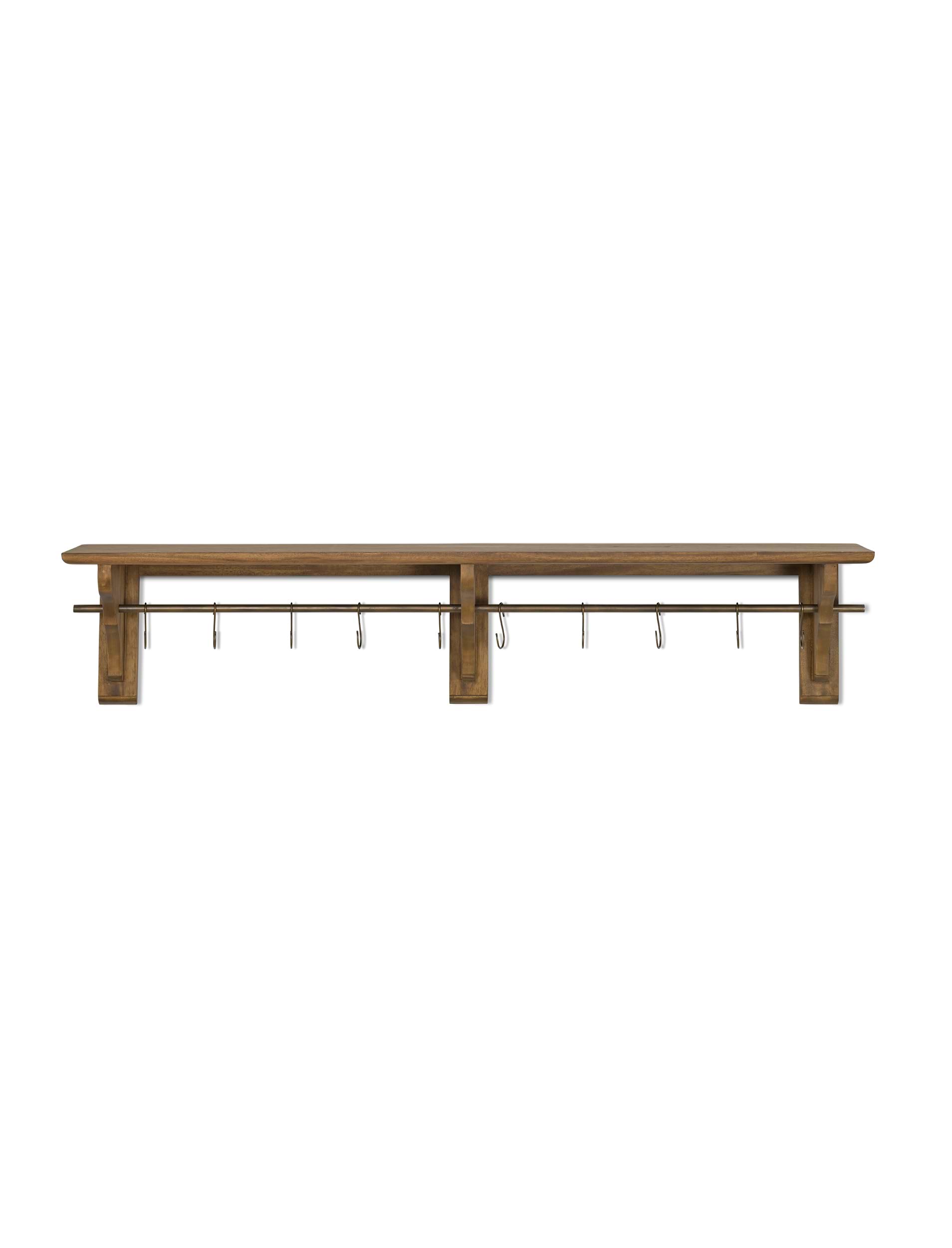 Walcote Shelf - Mahogany Wood, Natural, Large | Garden Trading