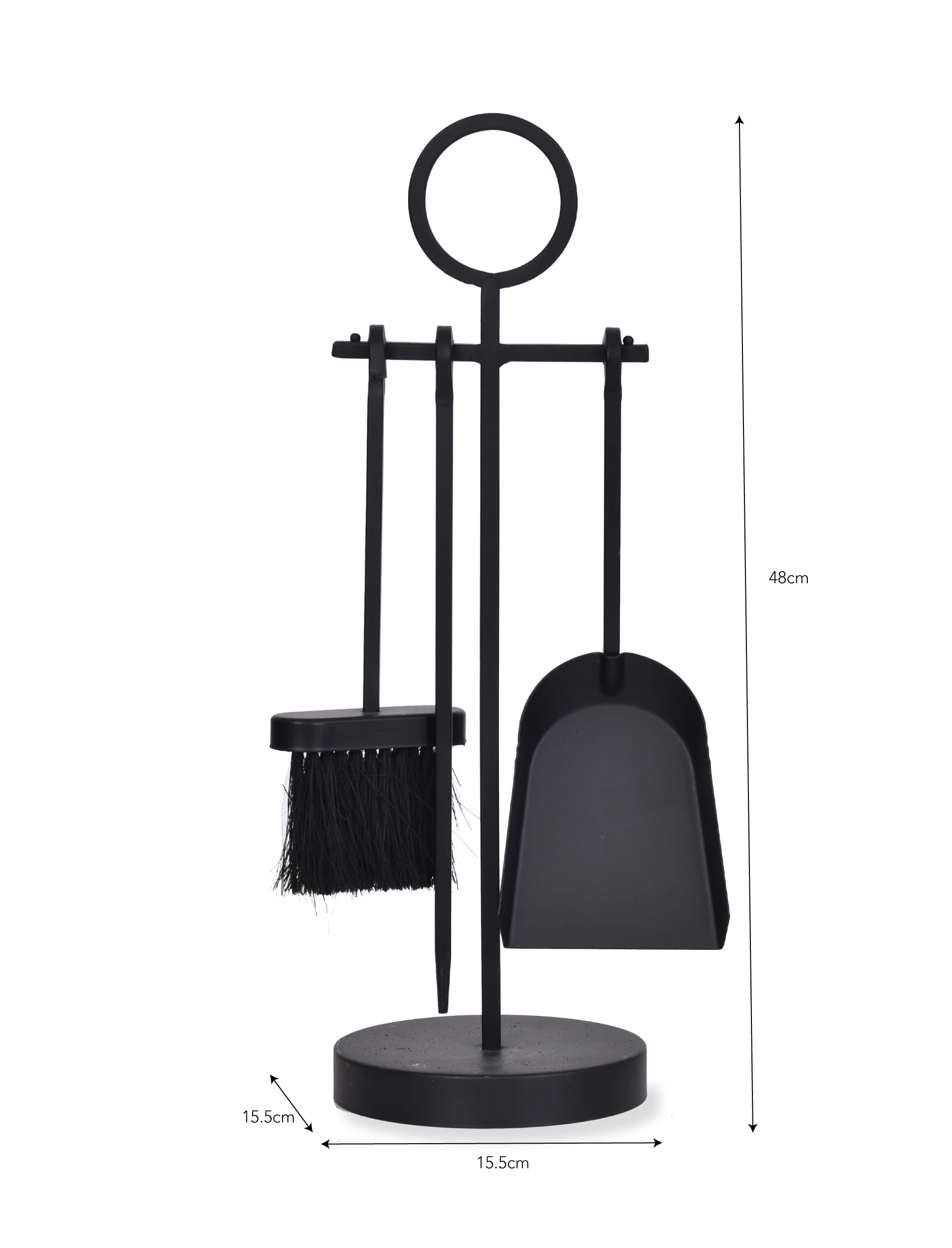 Paxford Fireside Tool Set - Steel, Black | Garden Trading