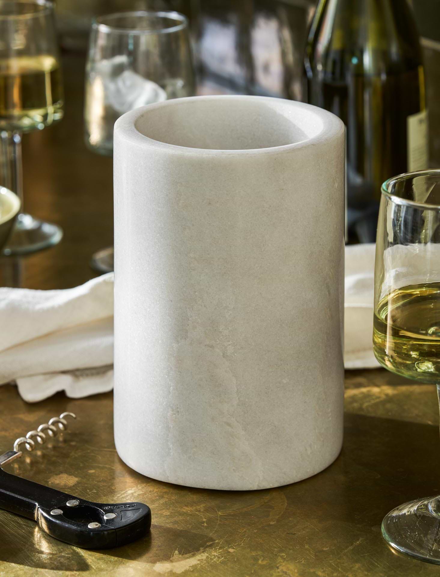 Wine Coolers For Wine Bottles Radicaln Marble Wine Cooler White