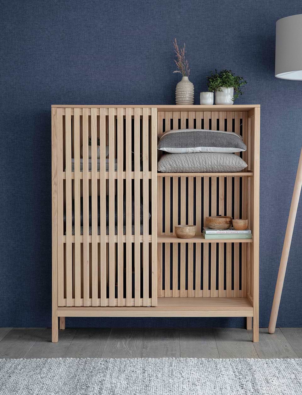 Linear Storage Unit - Ash Wood, Natural, Large | Garden Trading