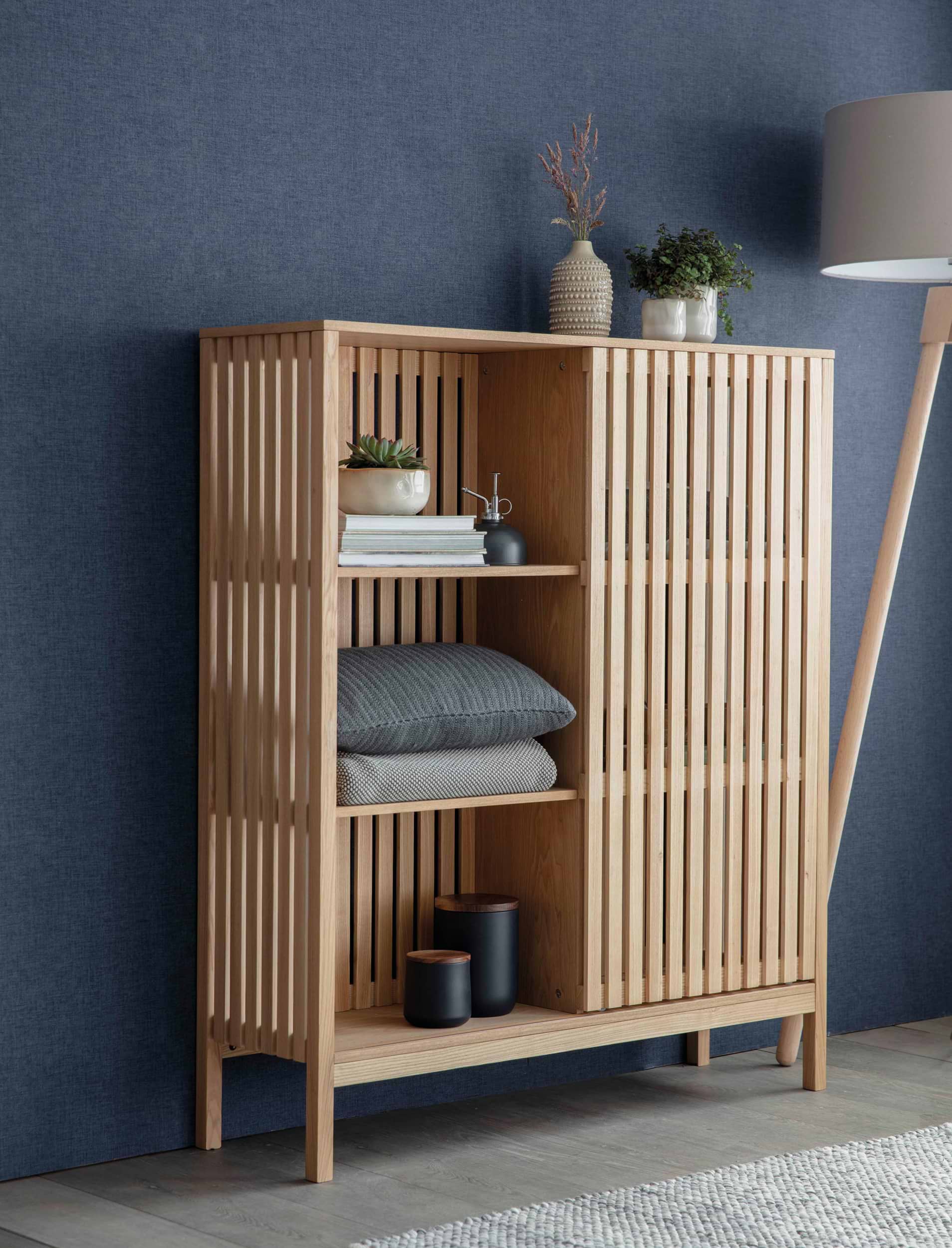 Linear Storage System Linear Storage Unit - Ash Wood, Natural, Large | Garden Trading