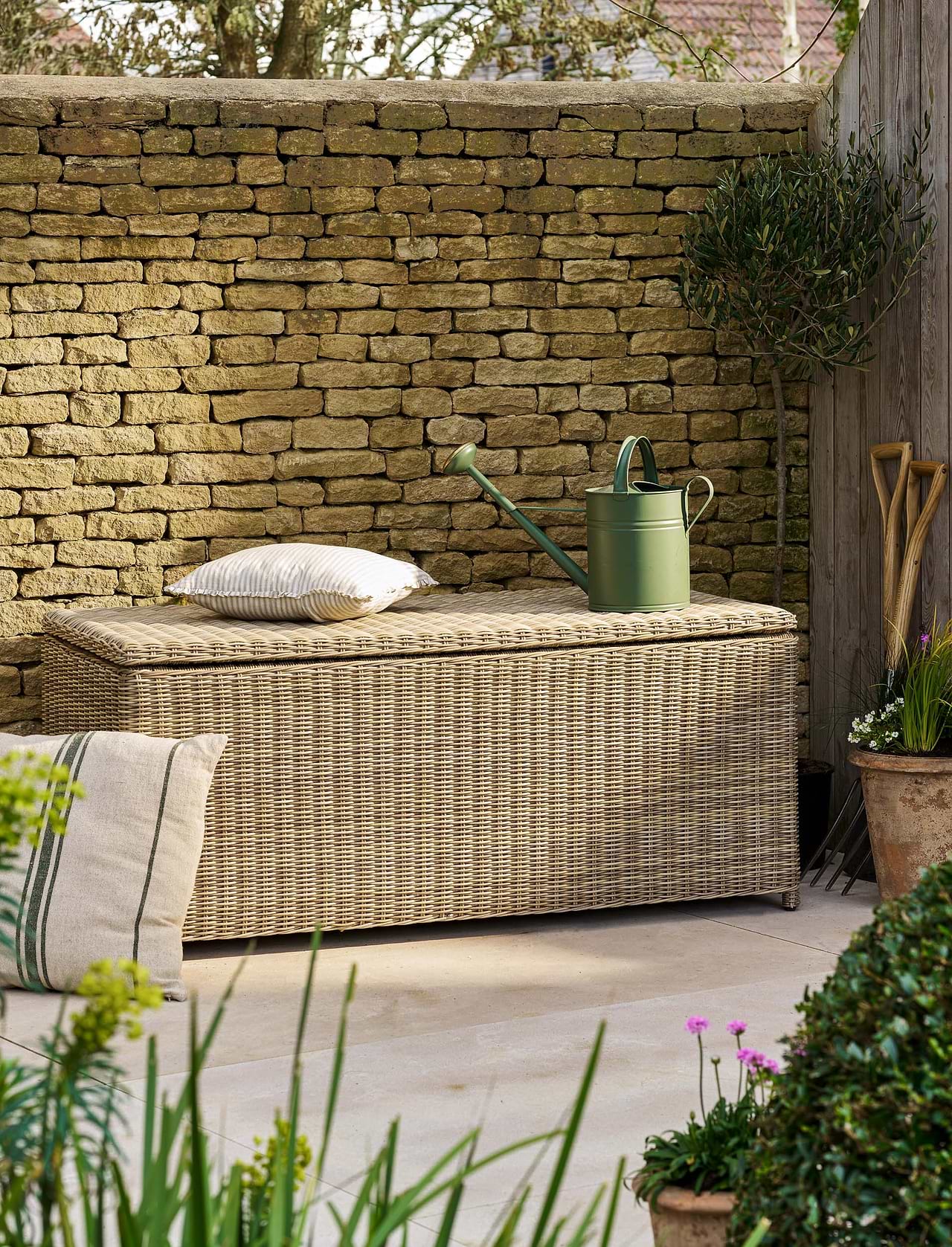 Skala Storage Box Large Light Rattan Garden Trading
