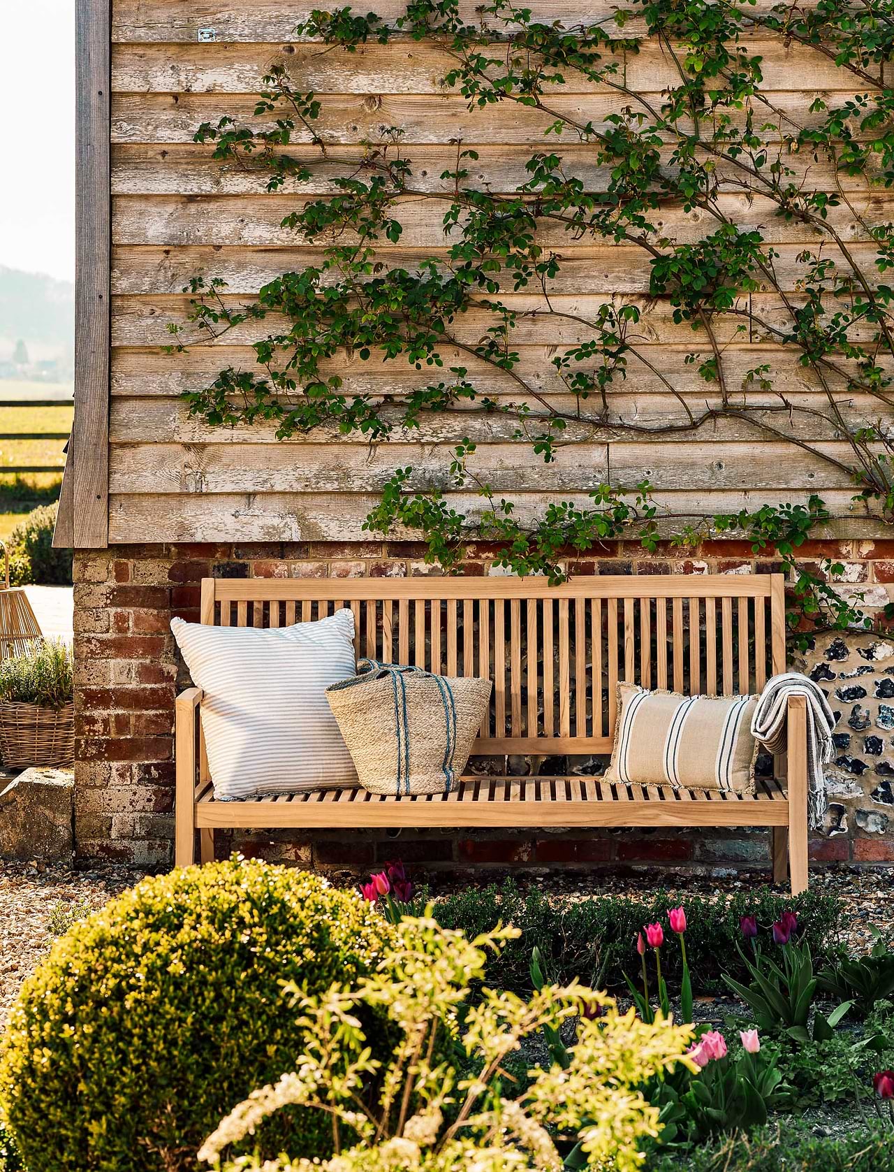 Deep Teak Bench Seater 180cm Garden Trading