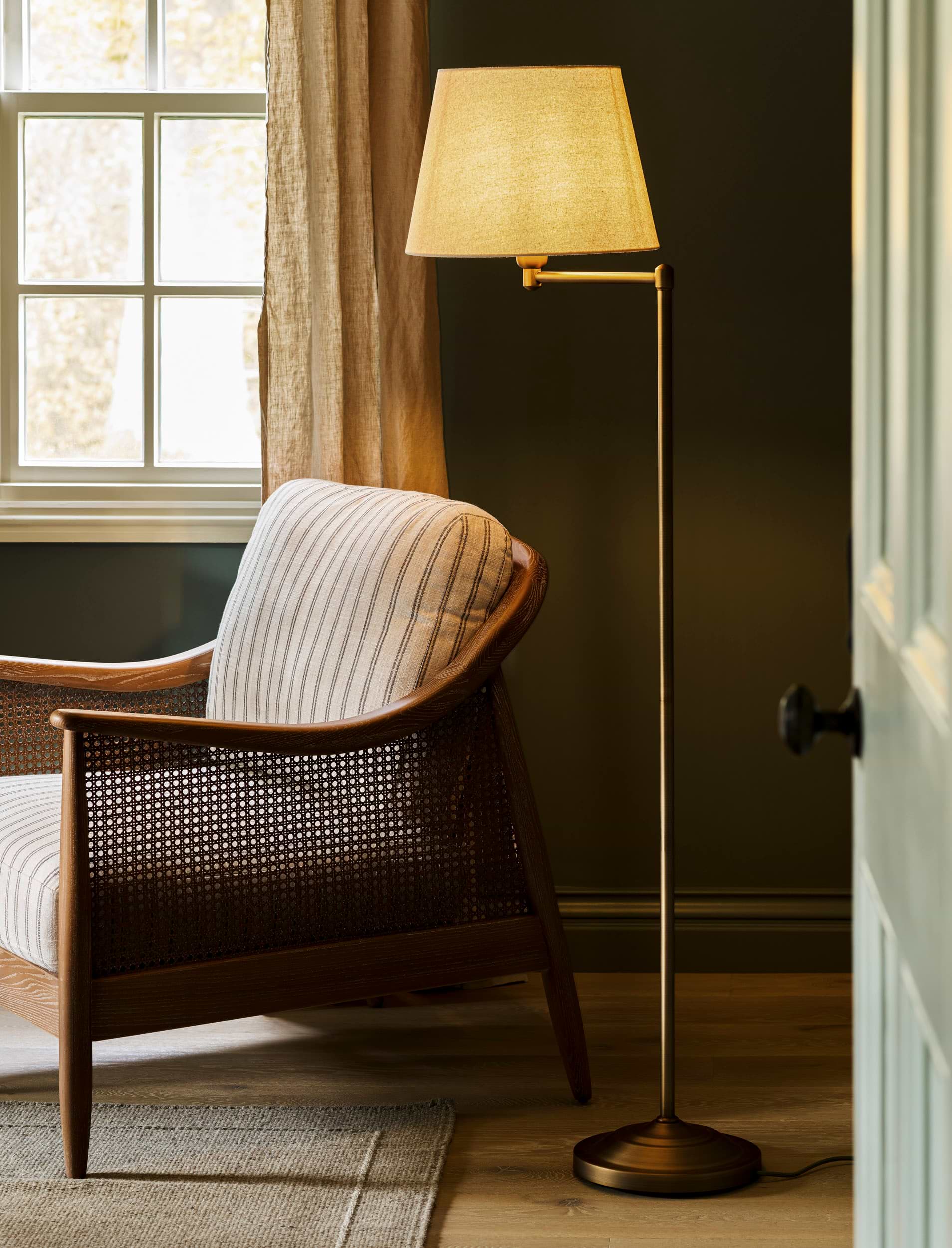 Peartree Floor Lamp - Steel, Antique Bronze Finish