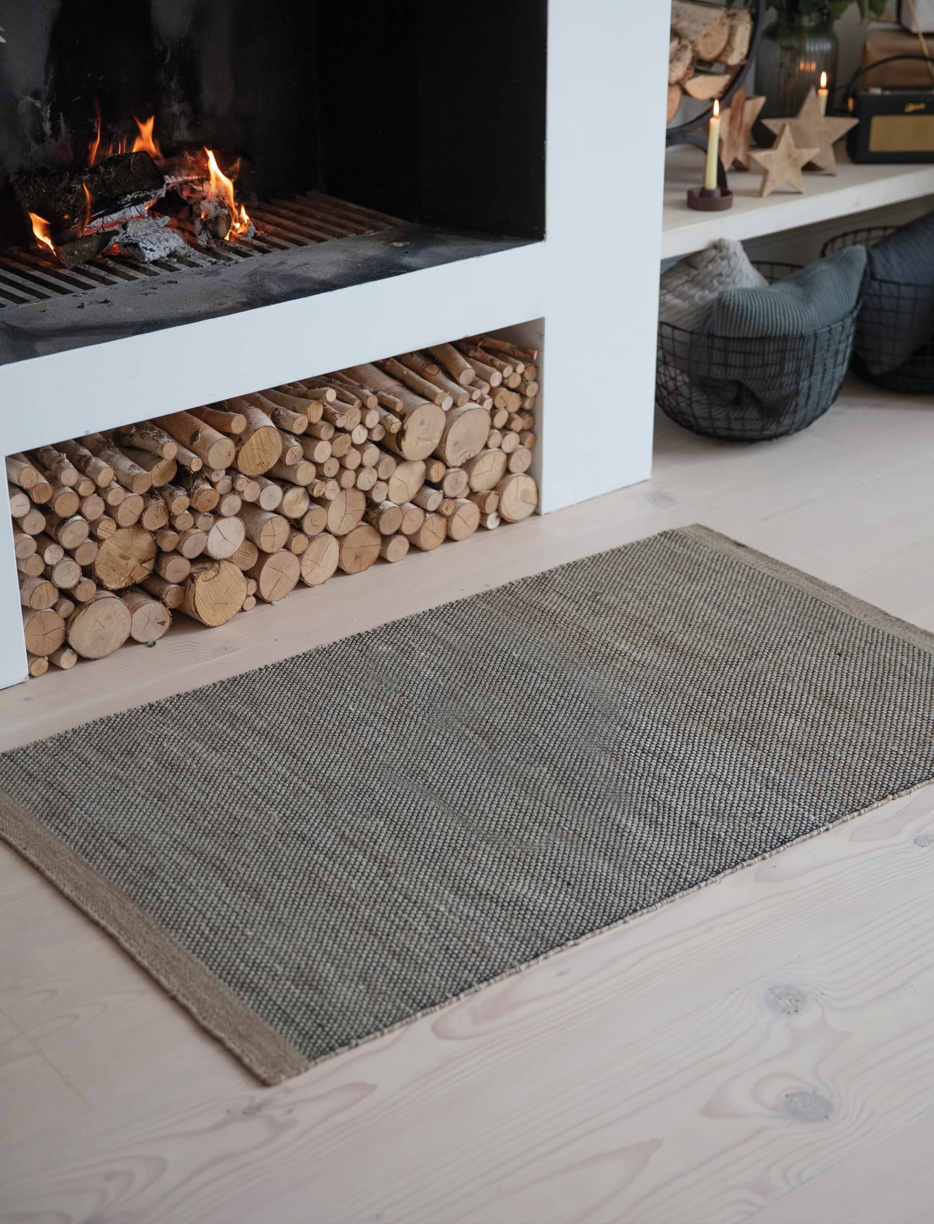 44.5×101 \"Play with snow” ViNTAGE RUG Palazzo Geometric 100% Recycled Runner Rug – Ian Snow Ltd