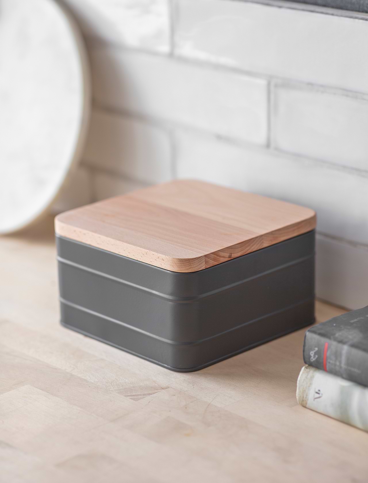 Square Christmas Cake Storage Tins 3PC Christmas Cake Cookie