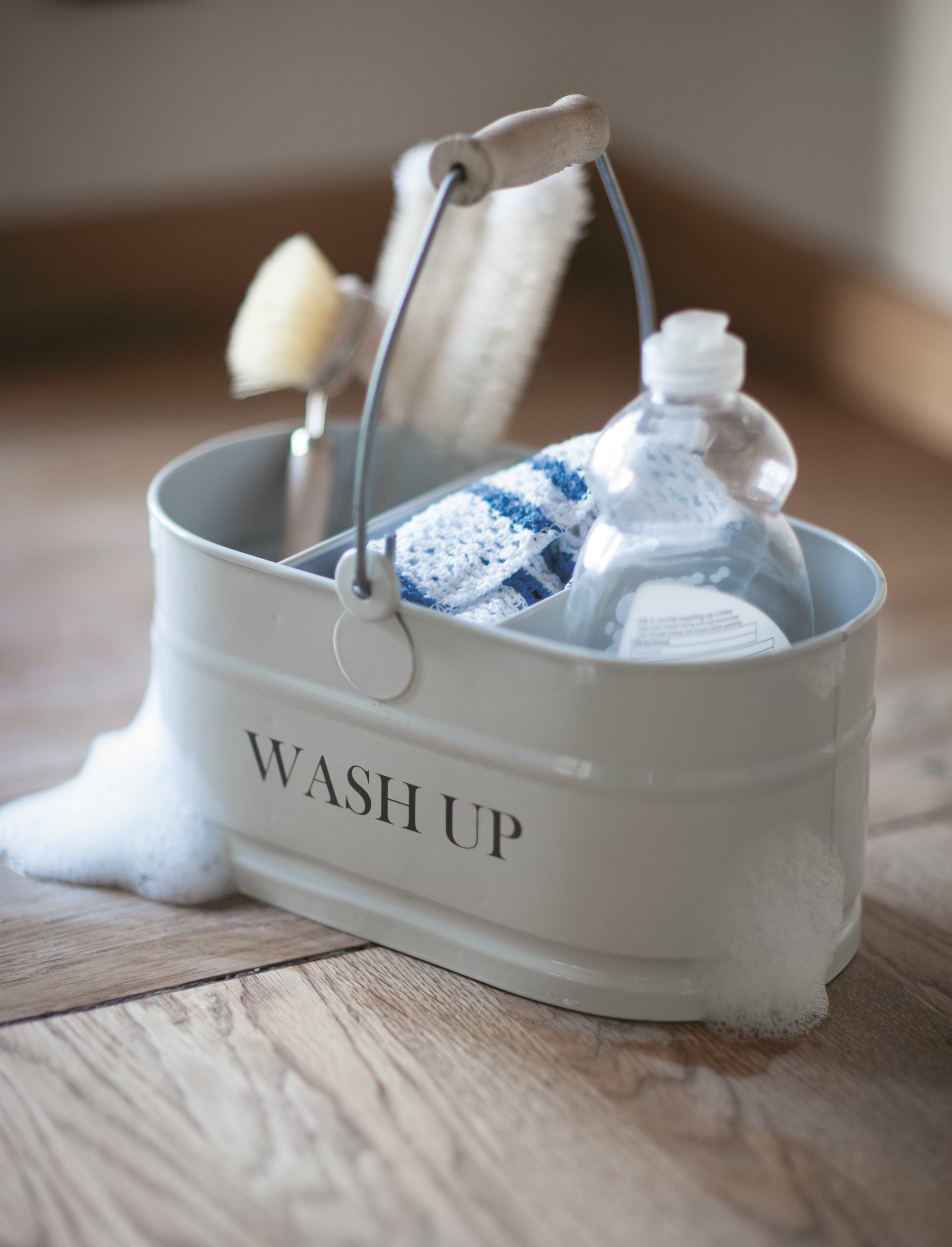 Original Wash Up Tidy - Steel, Chalk | Garden Trading