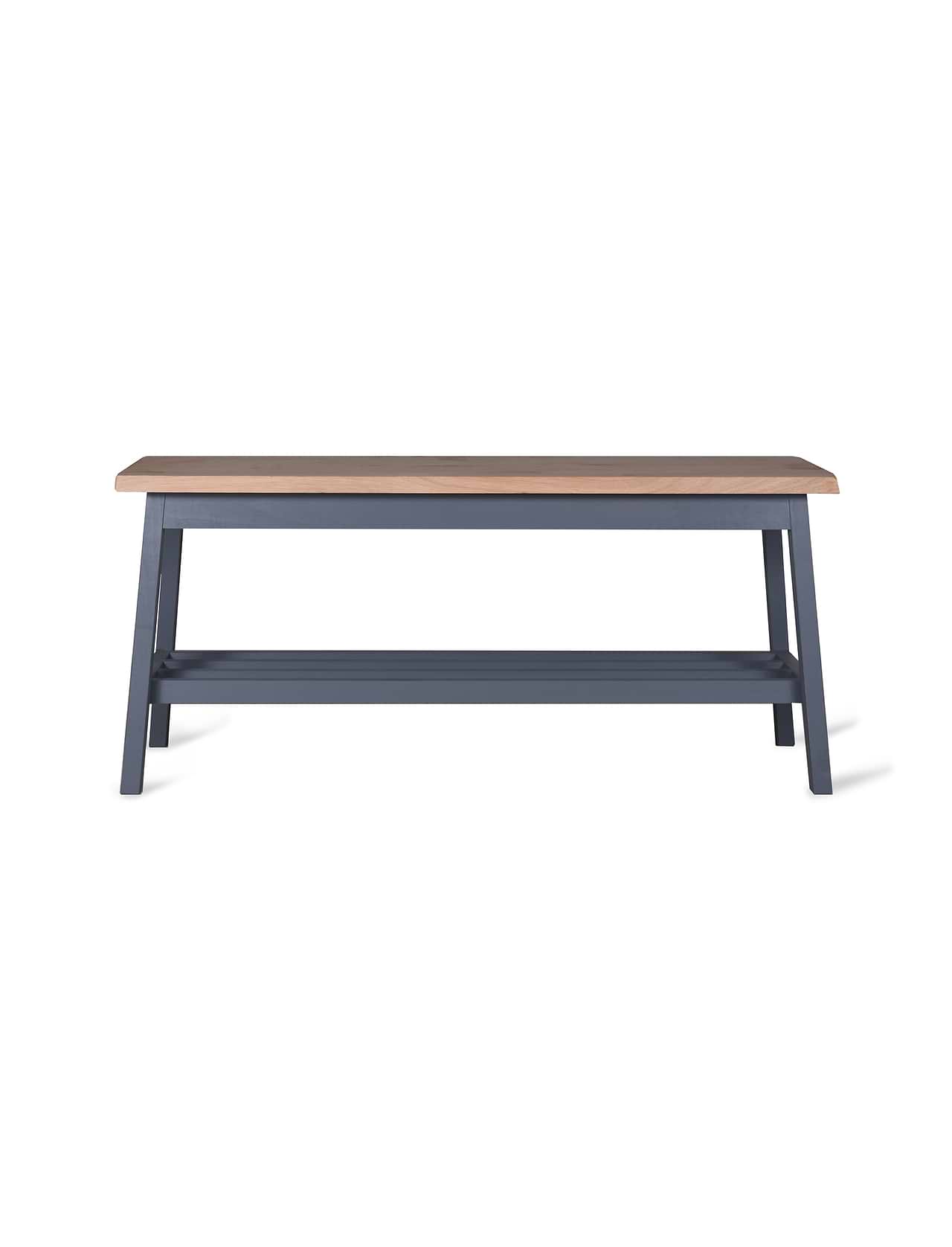 Clockhouse Hallway Bench - Beech Wood, Charcoal & Natural