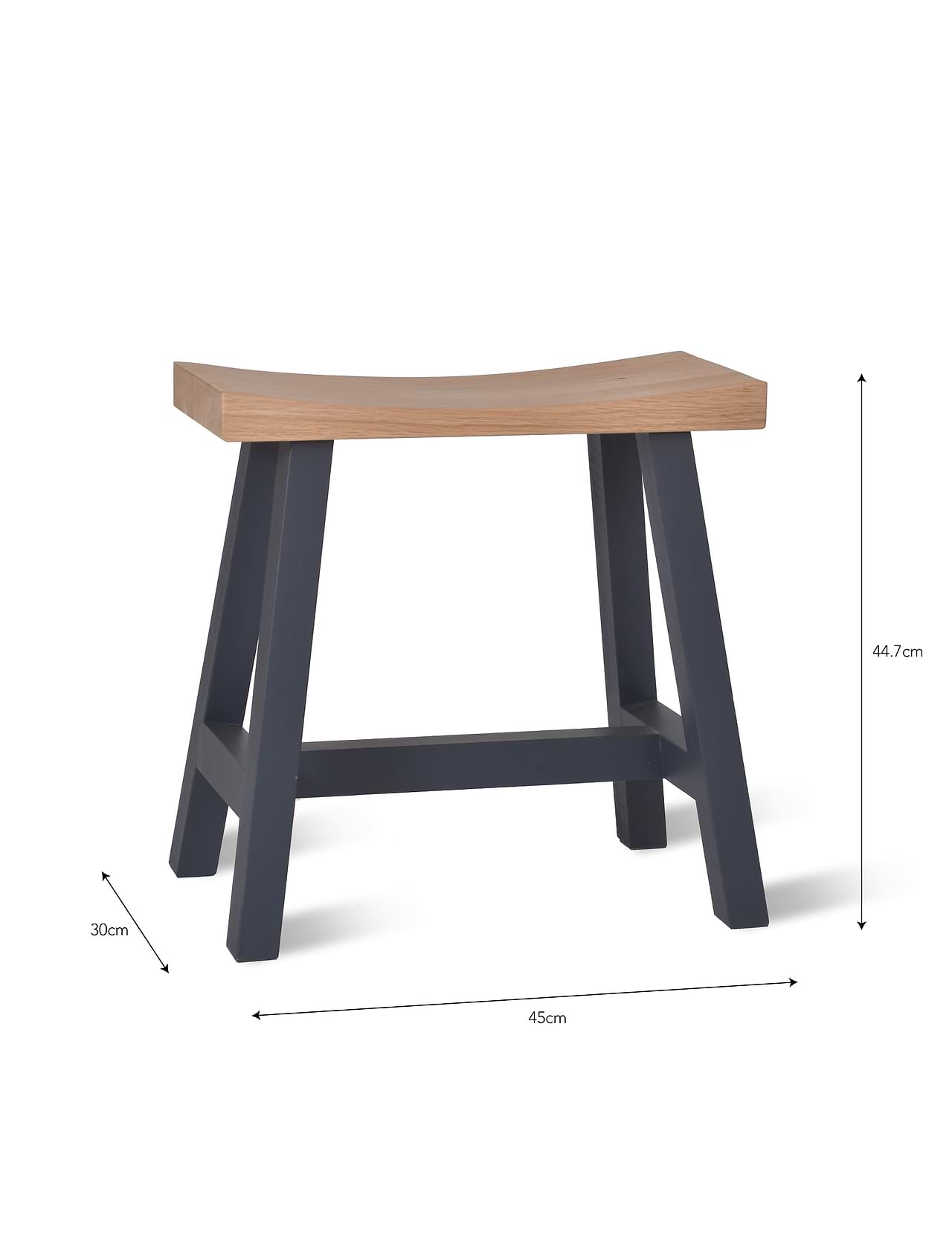 Clockhouse Stool Carbon Natural Garden Trading