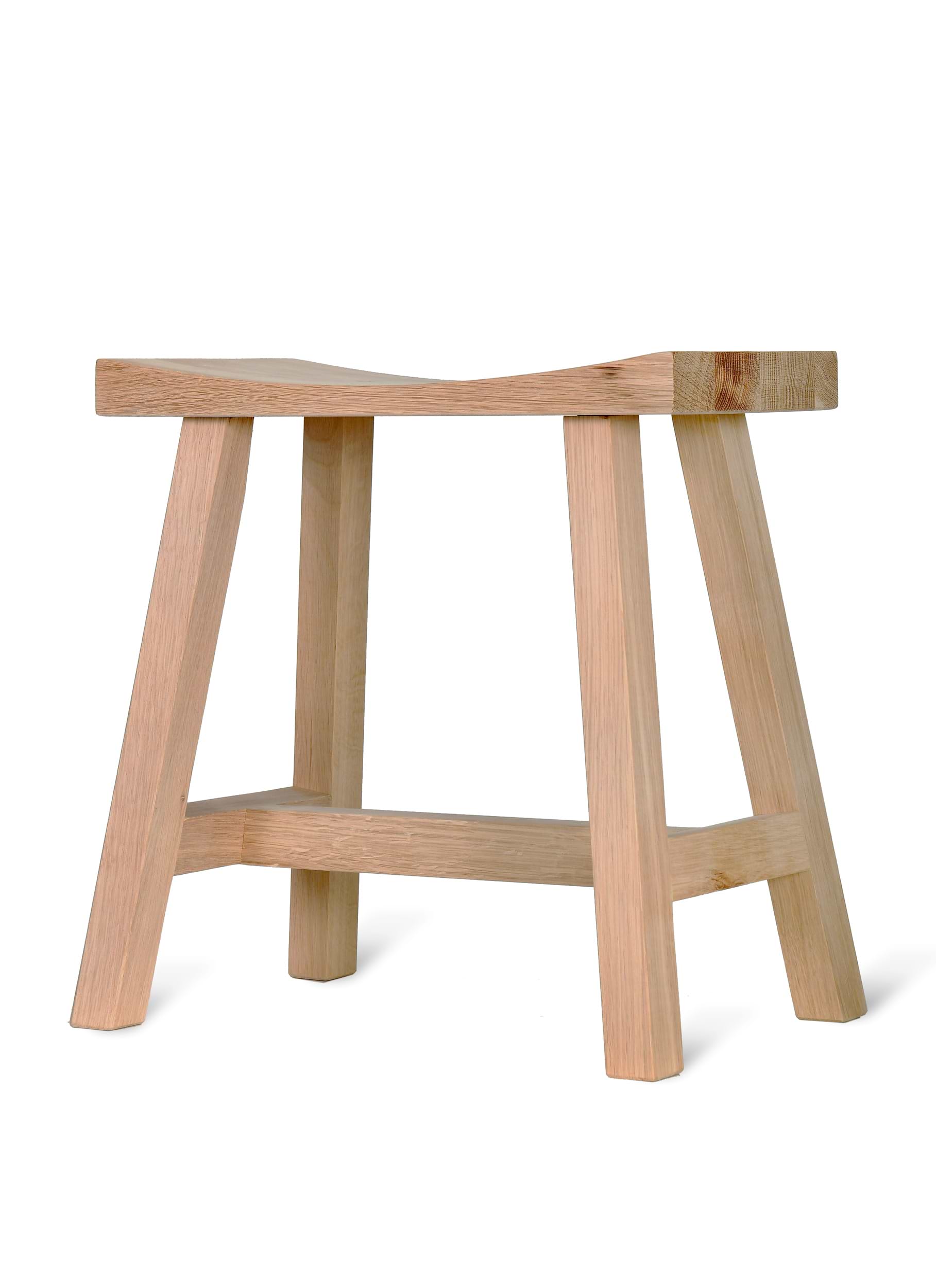 Clockhouse Stool - Oak Wood, Natural | Garden Trading