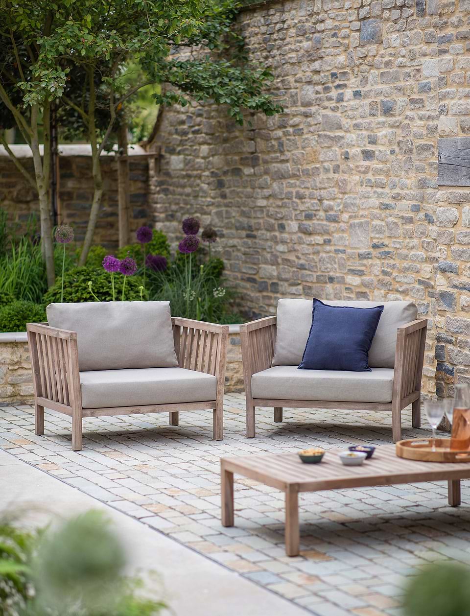 Porthallow Armchairs Set of 2 Natural