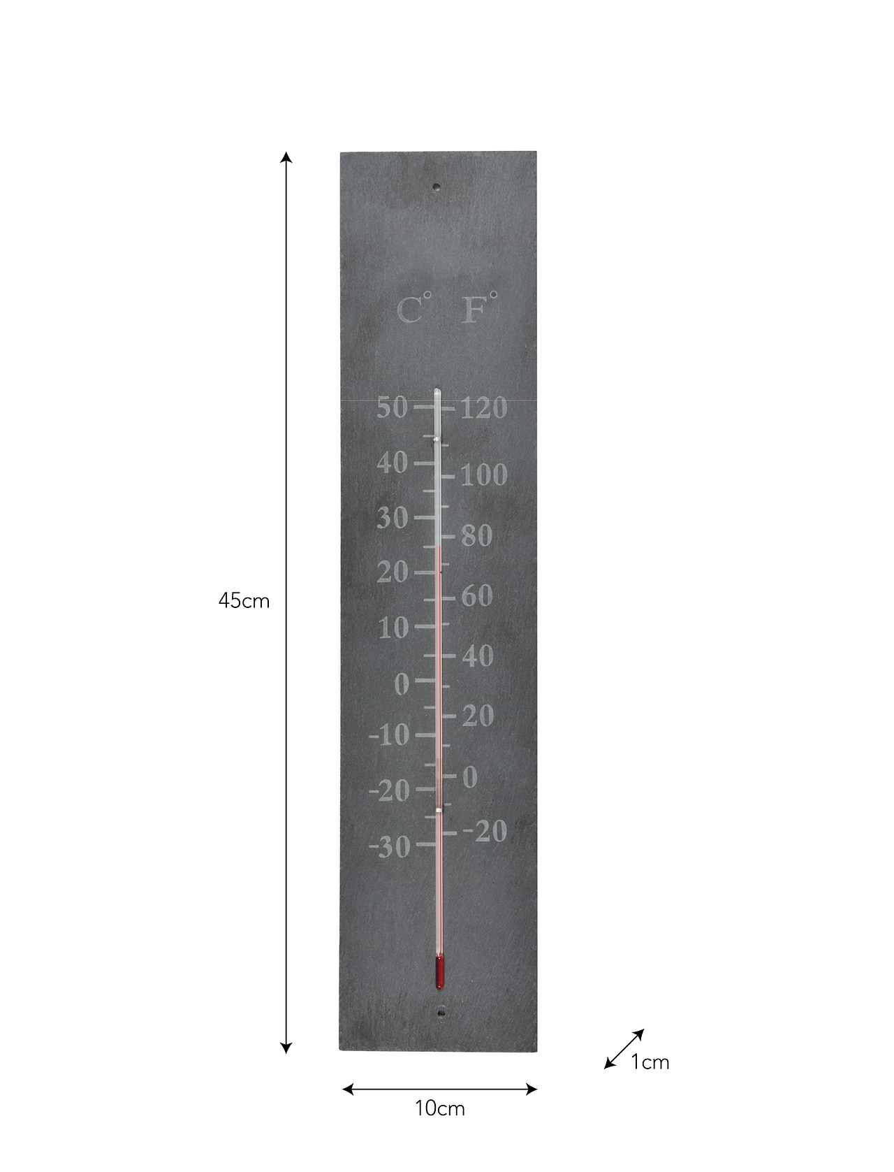 Classic Thermometer - Slate, Natural | Garden Trading