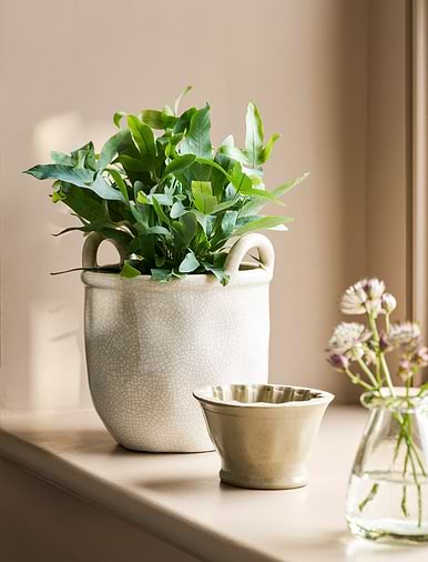 Set Of 2 Small Indoor Plant Pots - Modern Round Decorative Planters For Succulents, Flowers & Home Garden (4 Inch)