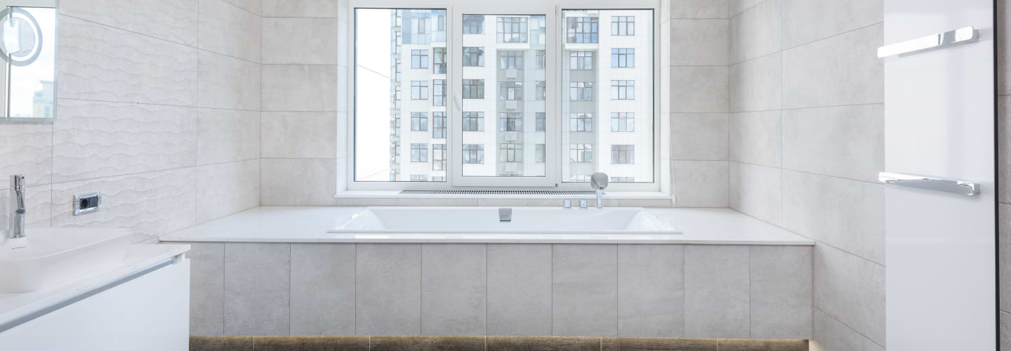 badkamer met low-budget vloer