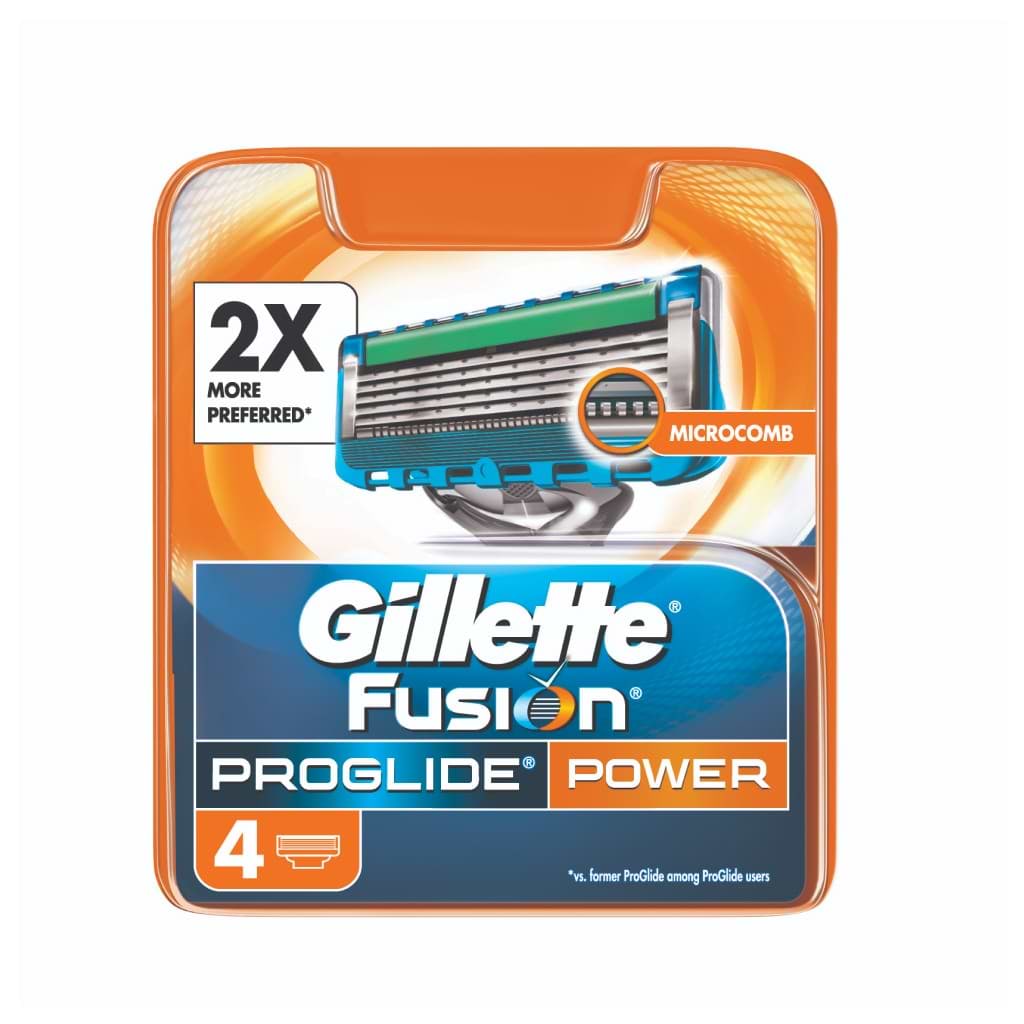 Gillette Proglide Blades Power 4 Packs -  Duty Free