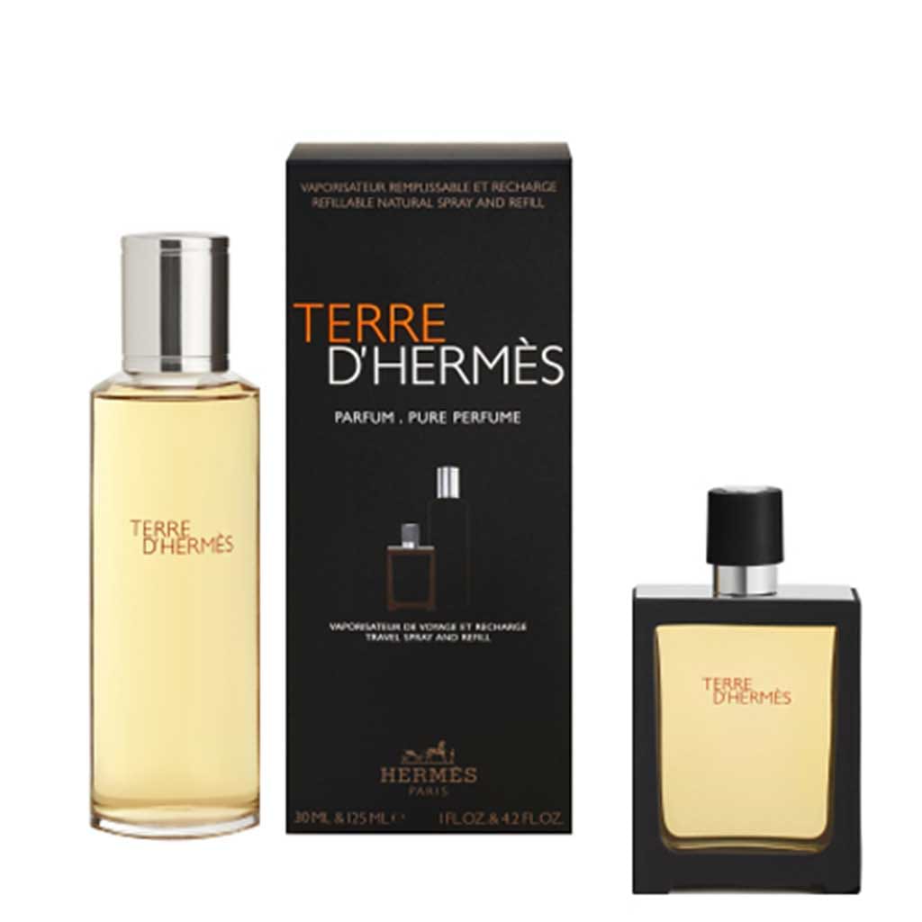 Hermes Terre D'Hermes Perfume+refill 125ml+30ml - HERMES - Duty Free