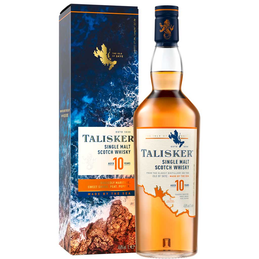 Talisker Malt Scotch 45.8% 10 Year Old 1L - TALISKER - Duty Free Talisker Malt Scotch 45.8% 10 Year Old 1L - TALISKER - Duty Free