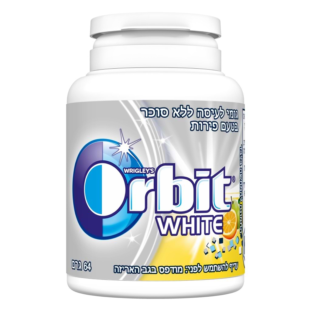 Orbit White Fruit Gum Bottle 46 Units 64g - ORBIT - Duty Free