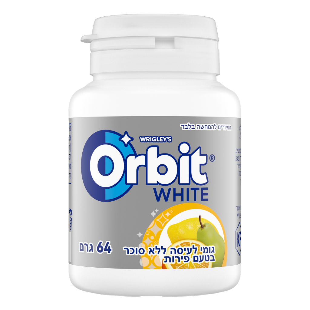 Orbit White Fruit Gum Bottle 46 Units 64g - ORBIT - Duty Free