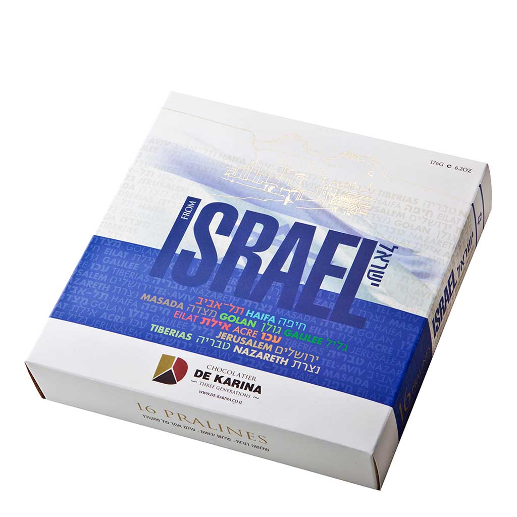 De Karina Pralines Israel Chocolate 16 Units 192g - DE KARINA - Duty Free