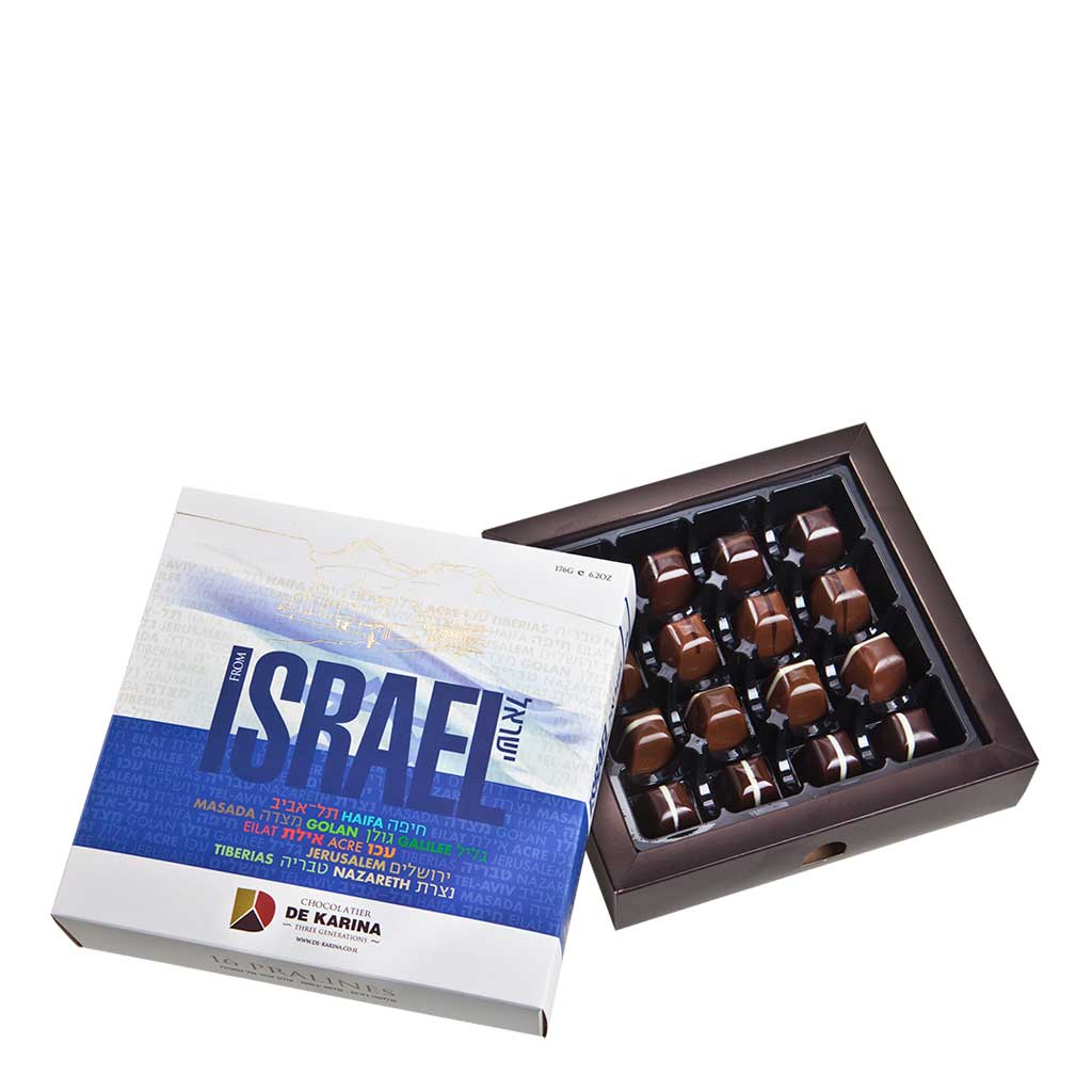 De Karina Pralines Israel Chocolate 16 Units 192g - DE KARINA - Duty Free