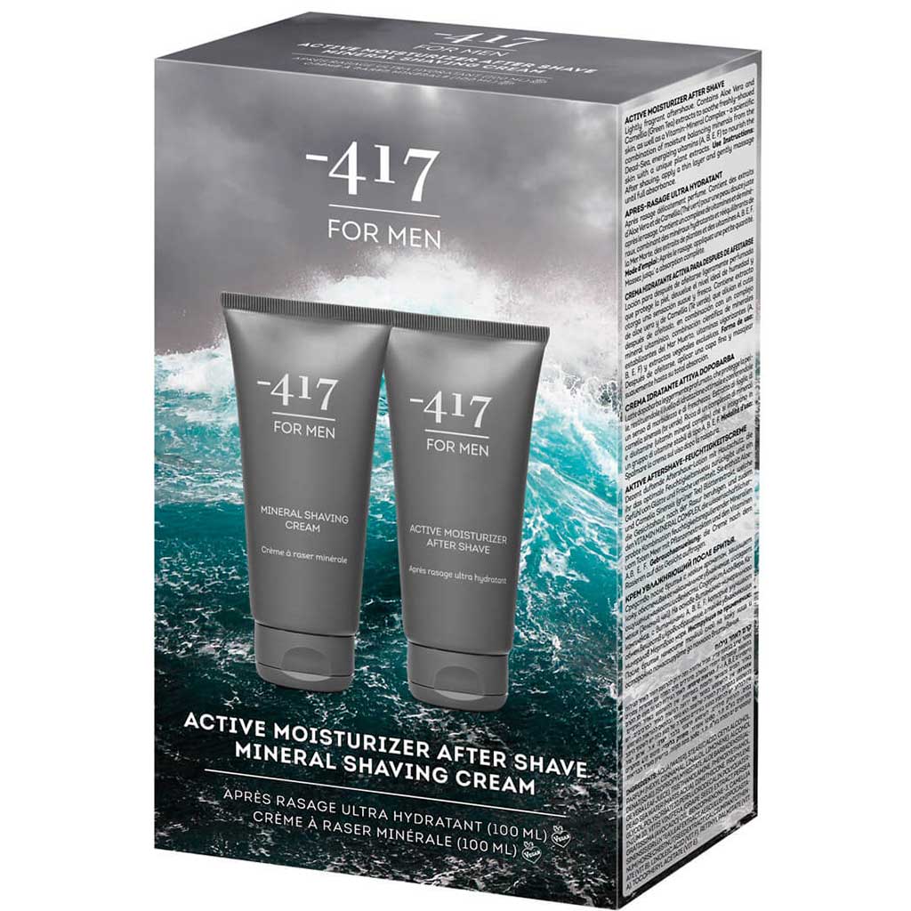 417 For Men After Shave &amp; Shaving Cream Set 100ml+150ml - 417 - Duty Free
