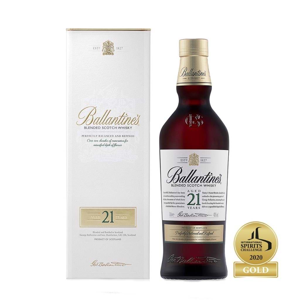 Ballantine's 21 Year Old Blended Scotch Whisky Scotland 43% 700ml - BALLANTINE'S - Duty Free