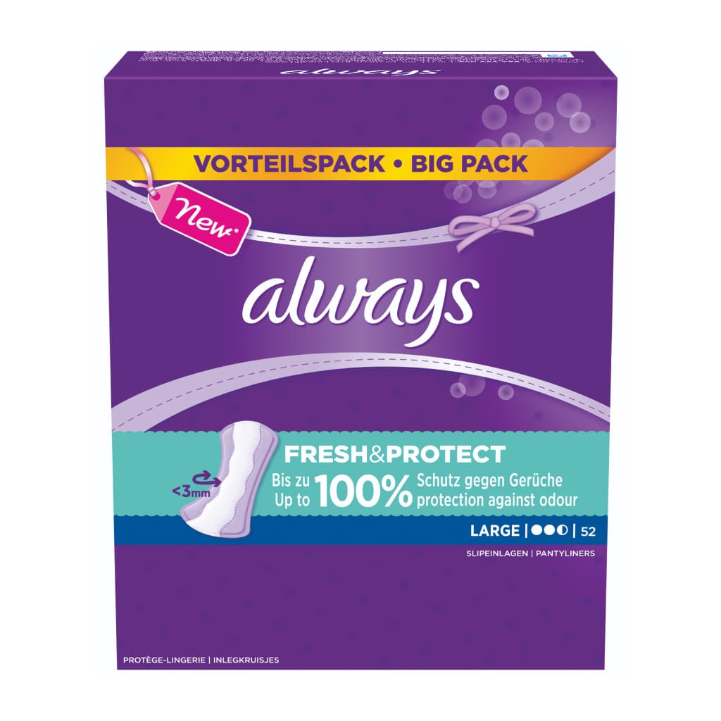 Alldays Daily Pads Large 52 Units - ALLWAYS - Duty Free