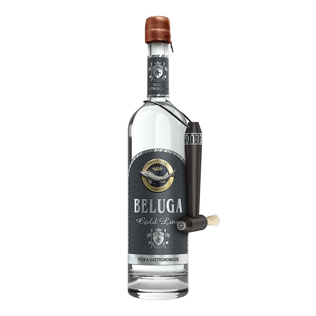 Beluga Vodka Gold Line Leather Gb 40% 1L - BELUGA - Duty Free