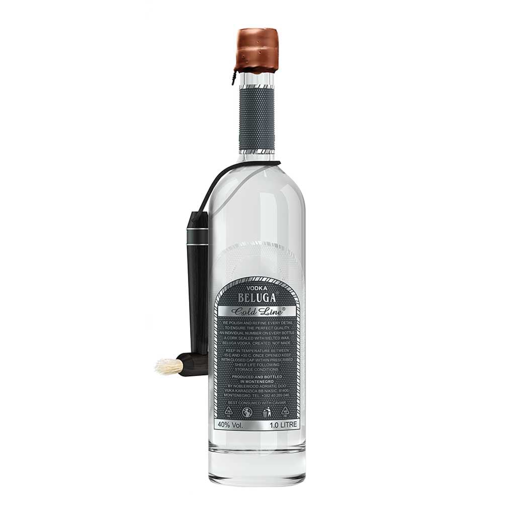Beluga Vodka Gold Line Leather Gb 40% 1L - BELUGA - Duty Free