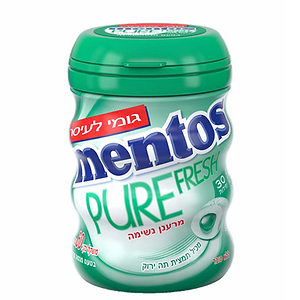 Mentos Pure Mint Gum Bottle 60g - MENTOS - Duty Free Mentos Pure Mint Gum Bottle 60g - MENTOS - Duty Free