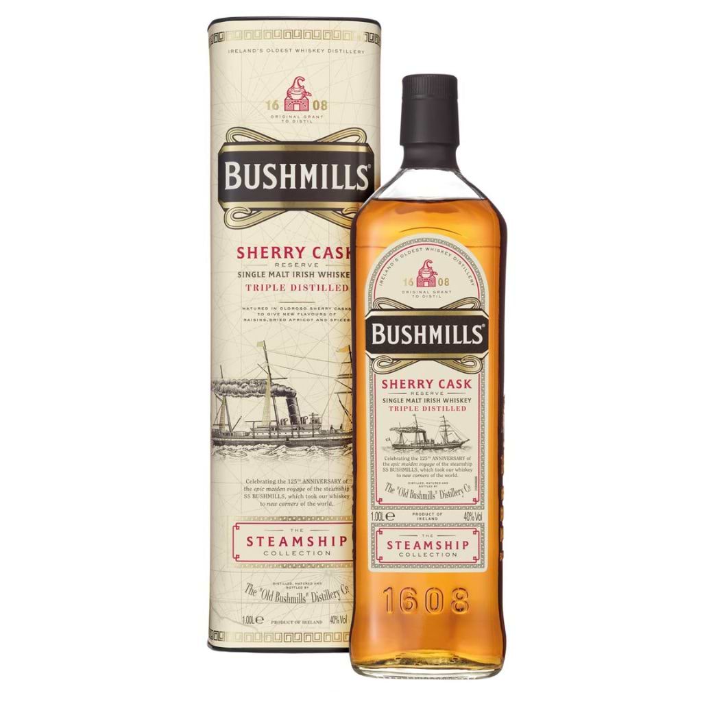 Bushmills Steamship Sherry Cask 40% 1L GP - BUSHMILLS - Duty Free