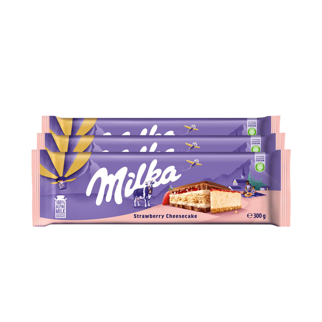 Milka Set Strawberry Cheese Tab 300x3g - MILKA - Duty Free