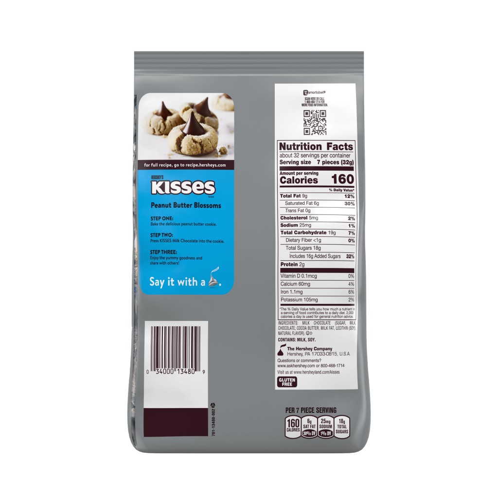 Hershey's kisses Milk Chocolate 1014g - HERSHEYS - Duty Free
