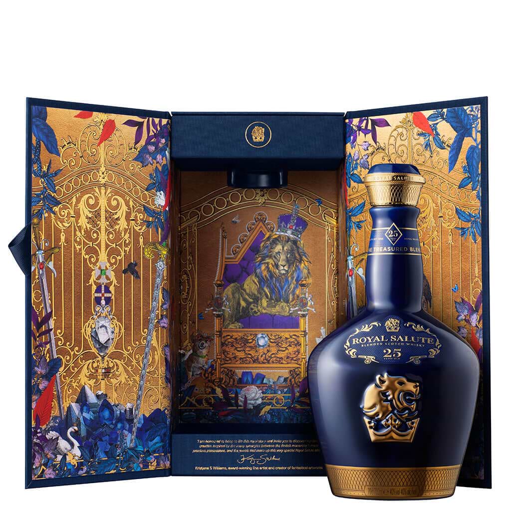 Royal Salute 25 Year Old The Treasured Blend Blended Scotch Whisky Scotland 43% 700ml Duty-Free Edition - ROYAL SALUTE - Duty Free