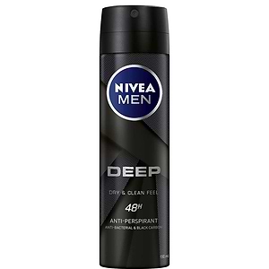 Nivea Men Deep Black Carbon Deodorant Spray 150ml - NIVEA - Duty Free Nivea Men Deep Black Carbon Deodorant Spray 150ml - NIVEA - Duty Free