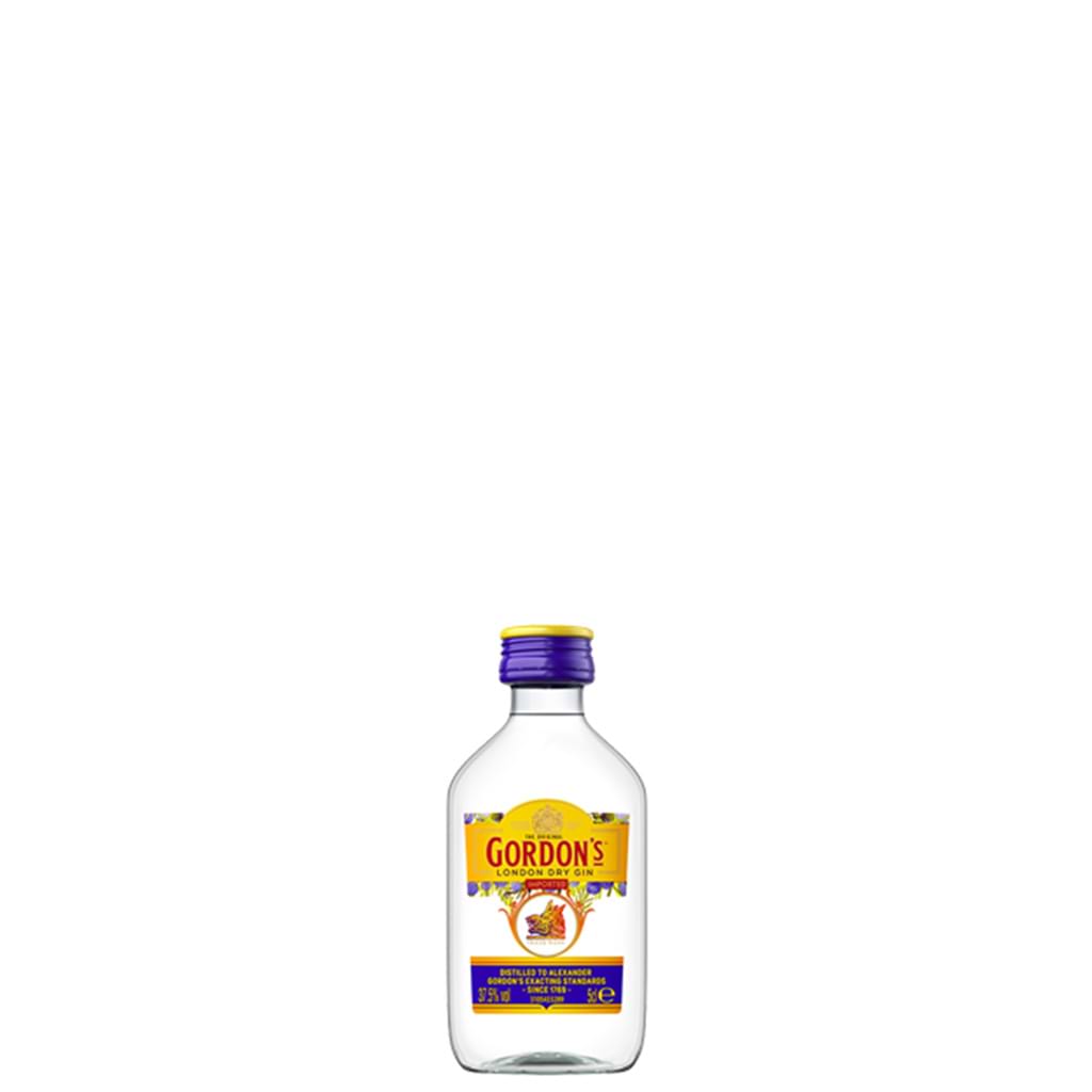 Gordons Dry Gin 37.5% 50ml - GORDON'S MINI - Duty Free