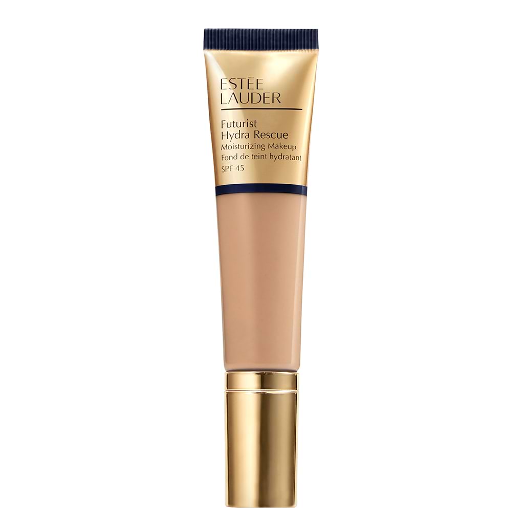 Estee Lauder Futurist Hydra Rescue Moisturizing Makeup SPF 45 - ESTEE LAUDER - Duty Free - מייק אפ זה מציל את העור עם לחות מרגיעה ורכיבים האוהבים את העור. כולל טכנולוגיה פרוביוטית, תמצית זרעי צ'יה ו - IonCharged Water.Skin. הוא מעניק לחות וזוהר מיידי.