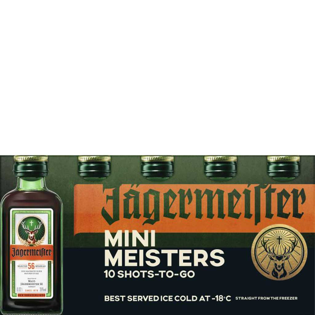 Jagermeister Mini 35% 10x20ml - JAGERMEISTER - Duty Free Jagermeister Mini 35% 10x20ml - JAGERMEISTER - Duty Free