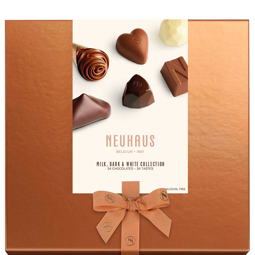 Neuhaus Collection Milk Dark White 24 Pr 266g - NEUHAUS - Duty Free