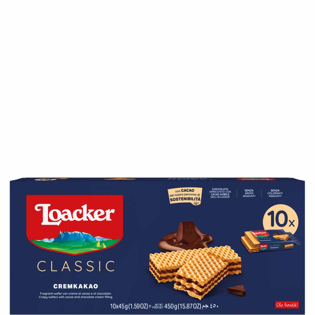 Loacker Classic  Cremkakao 45x10g - LOACKER - Duty Free