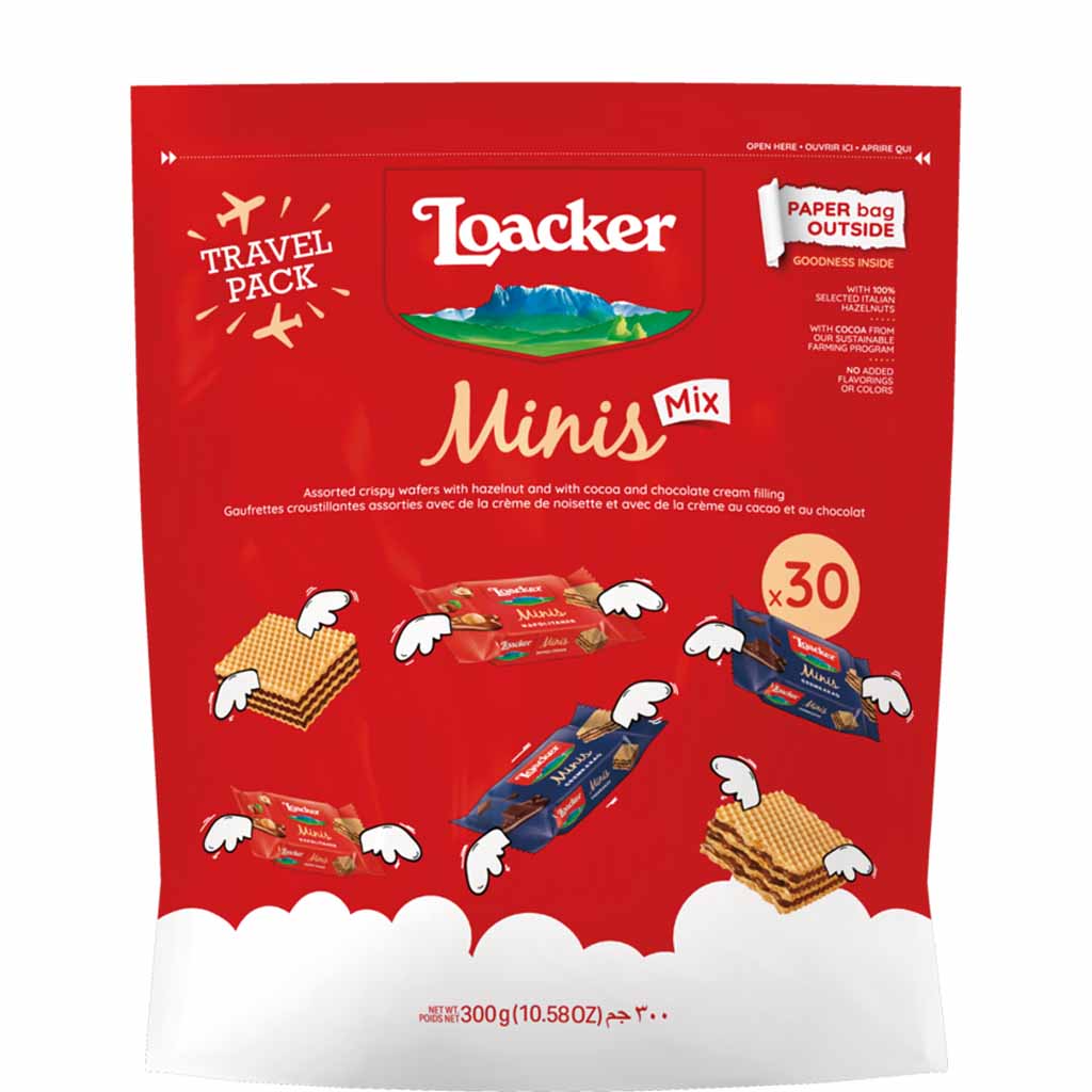 Loacker Minis Mix Pouch 300g - LOACKER - Duty Free
