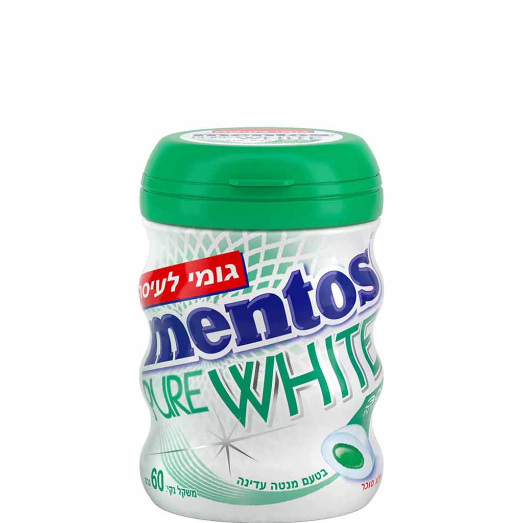 Mentos Pure Whitegentle Mint 60g - MENTOS - Duty Free