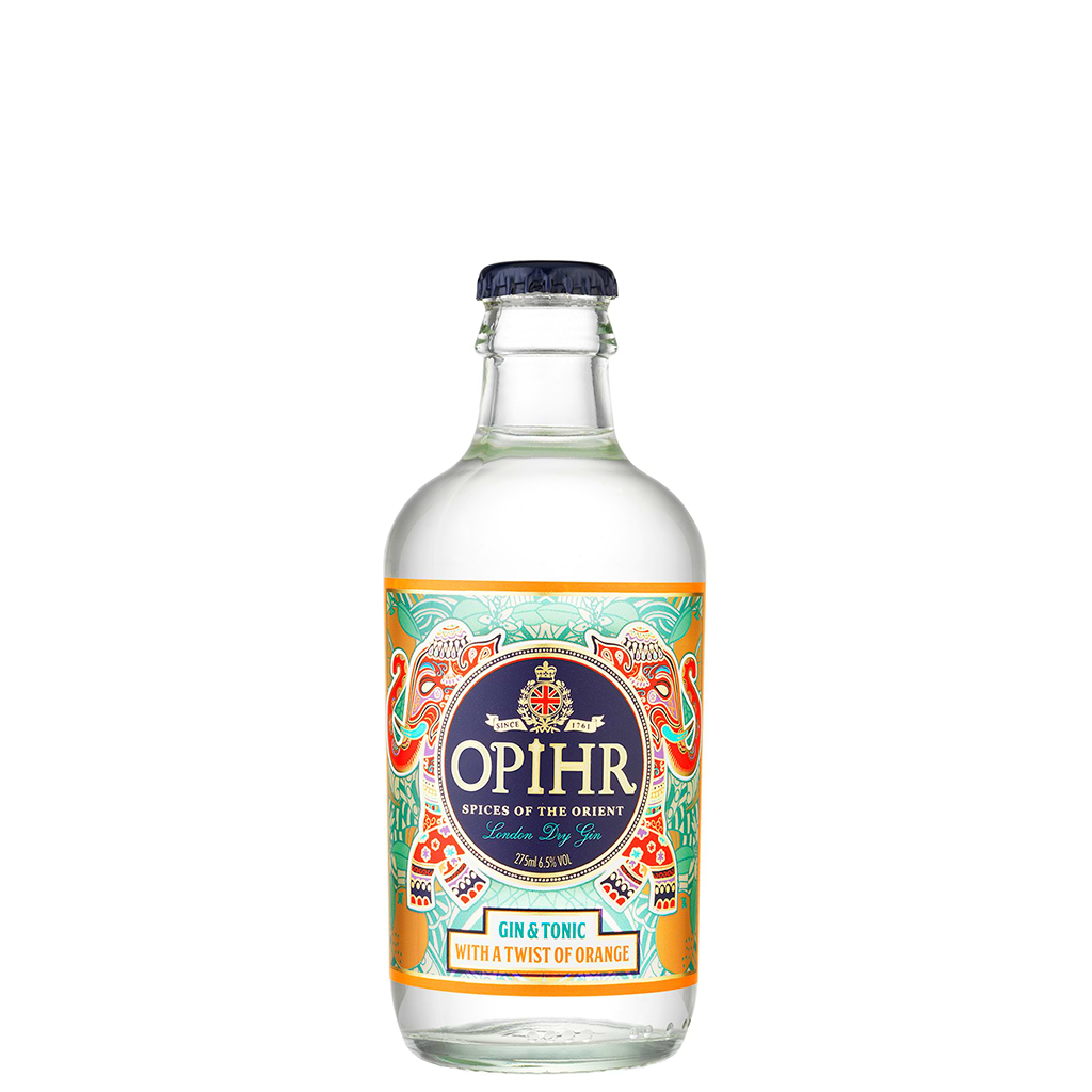 Opihr Stubby Orange Twist Gin&tonic 6.5% 275ml - OPIHR - Duty Free